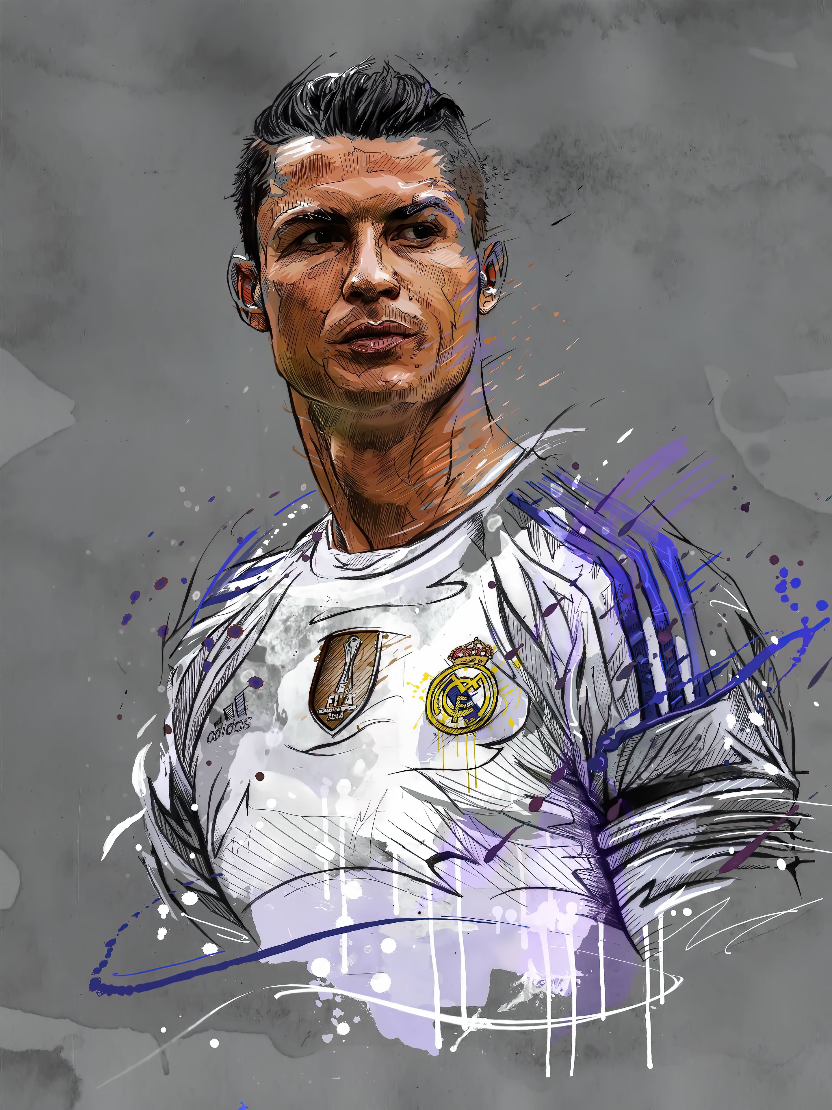 ▷ Cristiano Ronaldo drawing wallpaper ? | Wallery