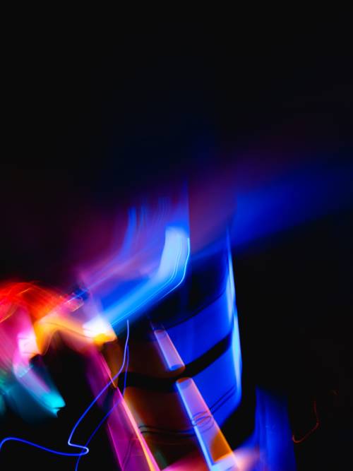 Abstract colored lights wallpaper for mobiles and tablets