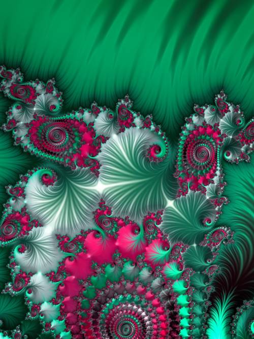 Abstract fractal wallpaper for mobiles and tablets