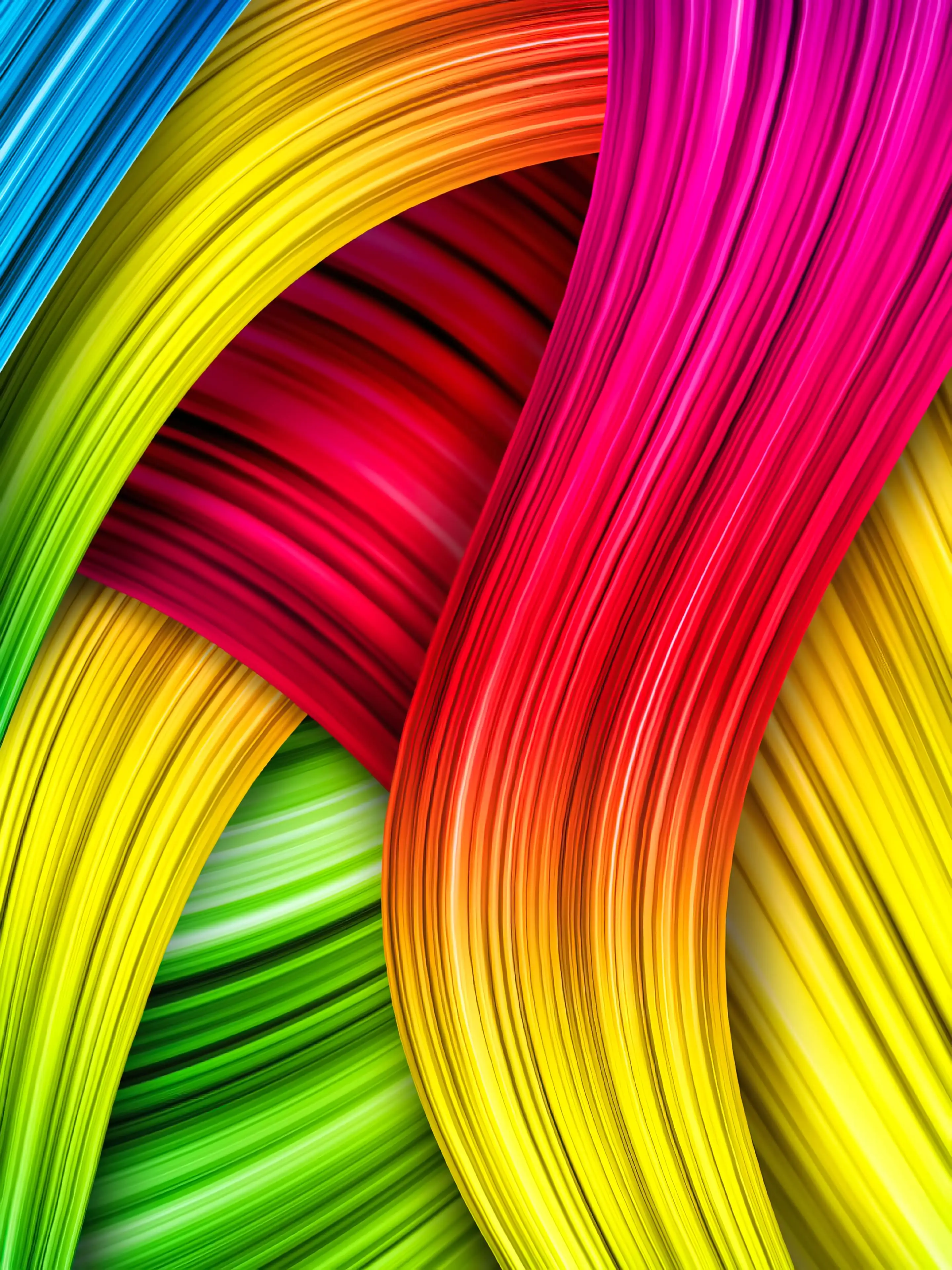Colorful Abstract Lines 4K wallpaper