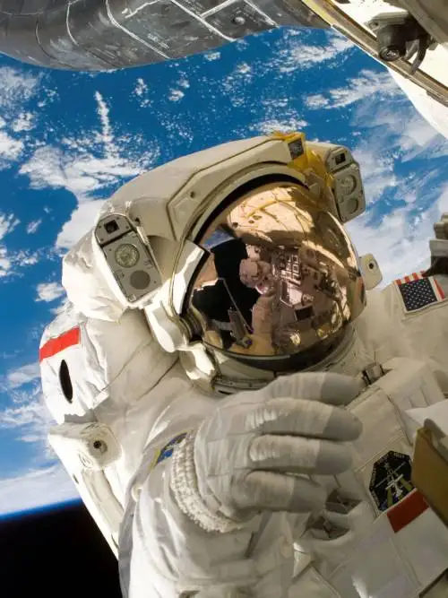 Astronaut in space wallpaper