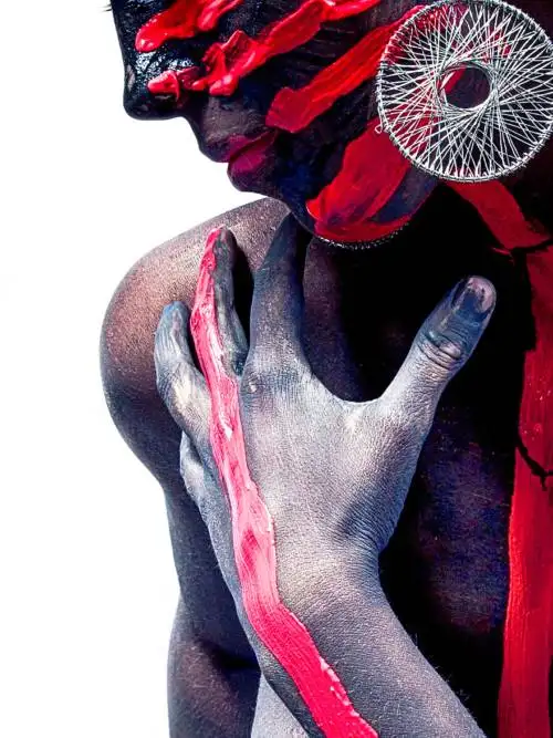 Body paint wallpaper