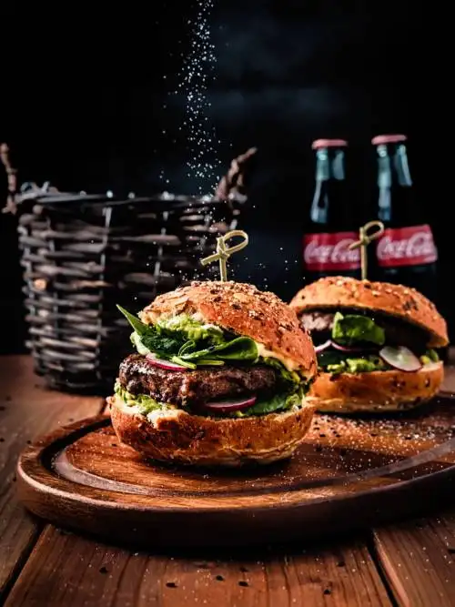 Burger & Coke wallpaper