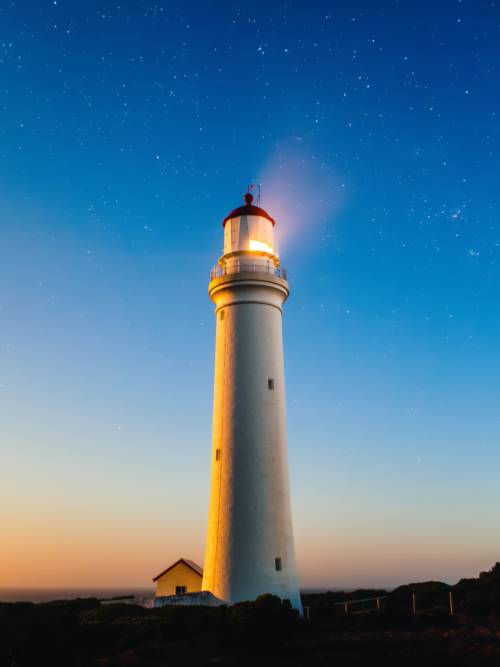 Cape Nelson lighthouse wallpaper for mobiles and tablets
