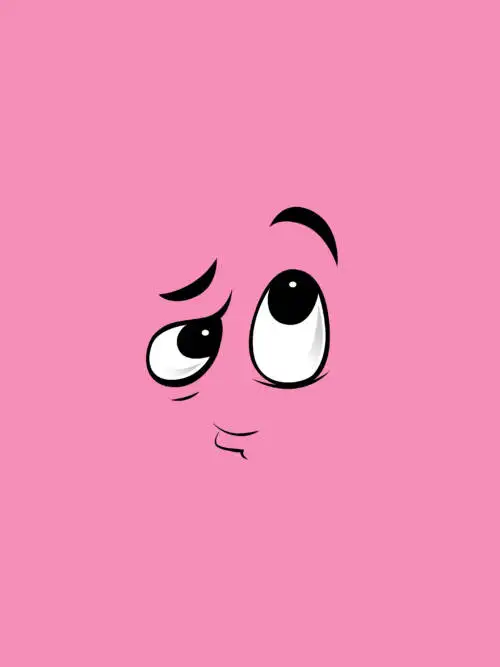 Cartoon doubt face wallpaper