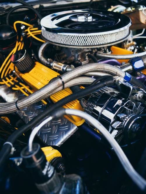 Chevrolet Camaro V8 engine wallpaper