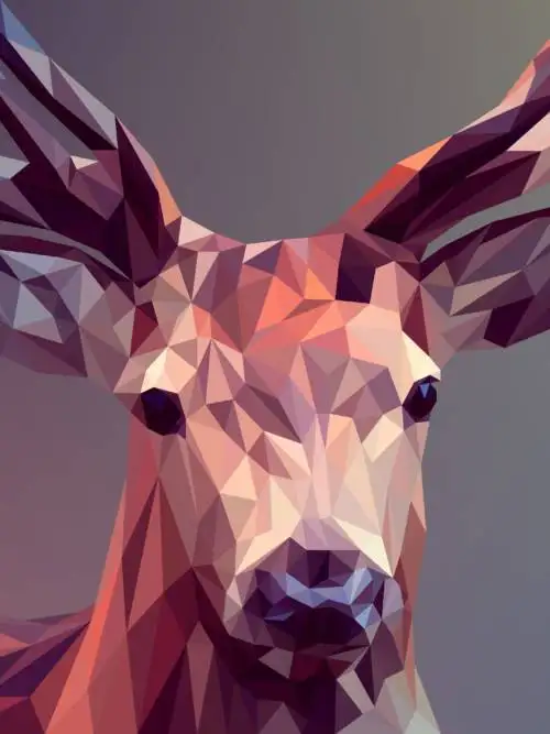 Deer vector wallpaper
