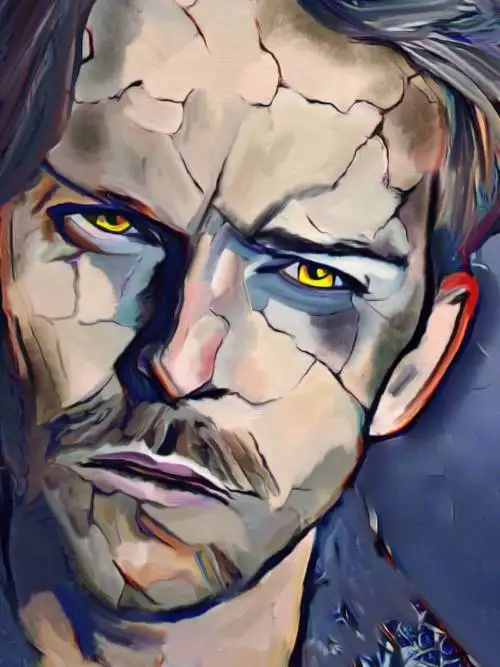 Drawing of man wallpaper