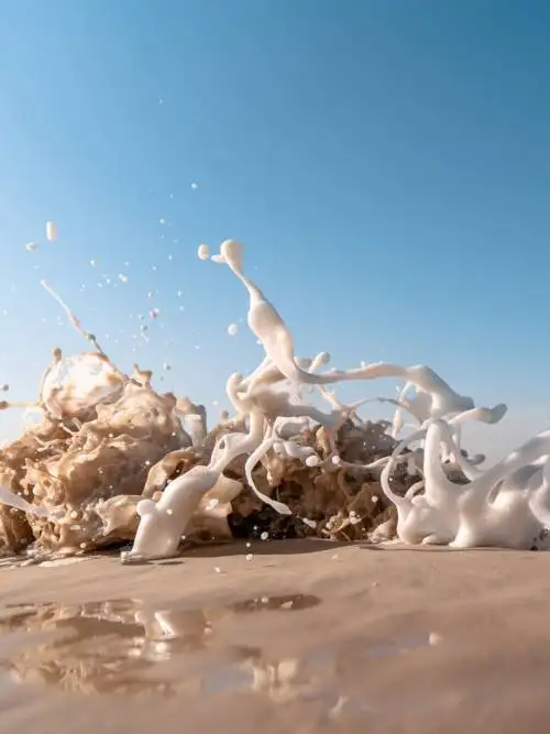 Foam of the waves wallpaper