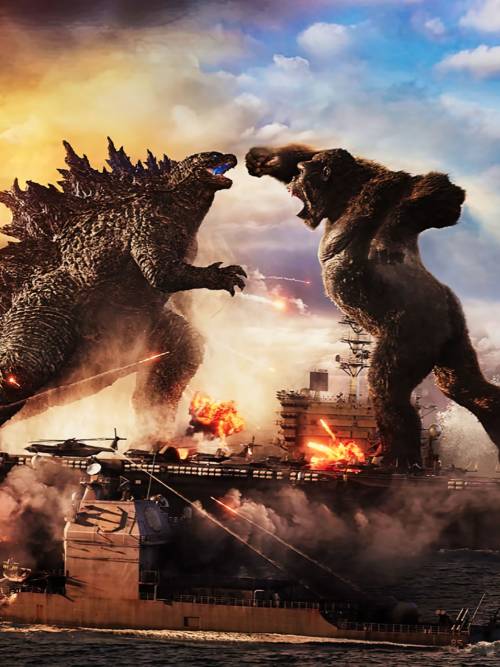 Godzilla vs Kong wallpaper for mobiles and tablets