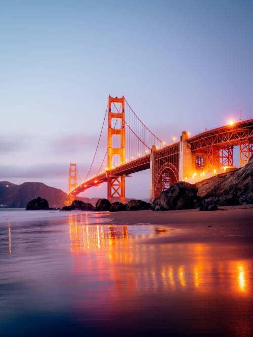 Golden Gate bridge wallpaper for mobiles and tablets