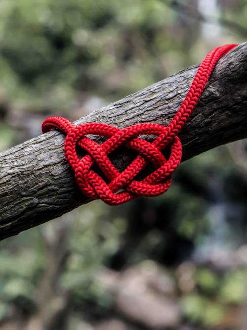 Heart shaped rope wallpaper