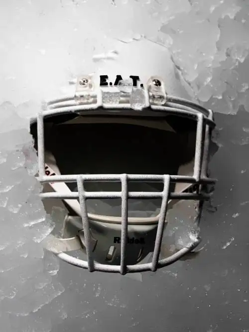 Helmet on ice wallpaper