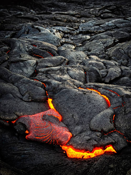 Lava in Volcanoes National Park wallpaper for mobiles and tablets