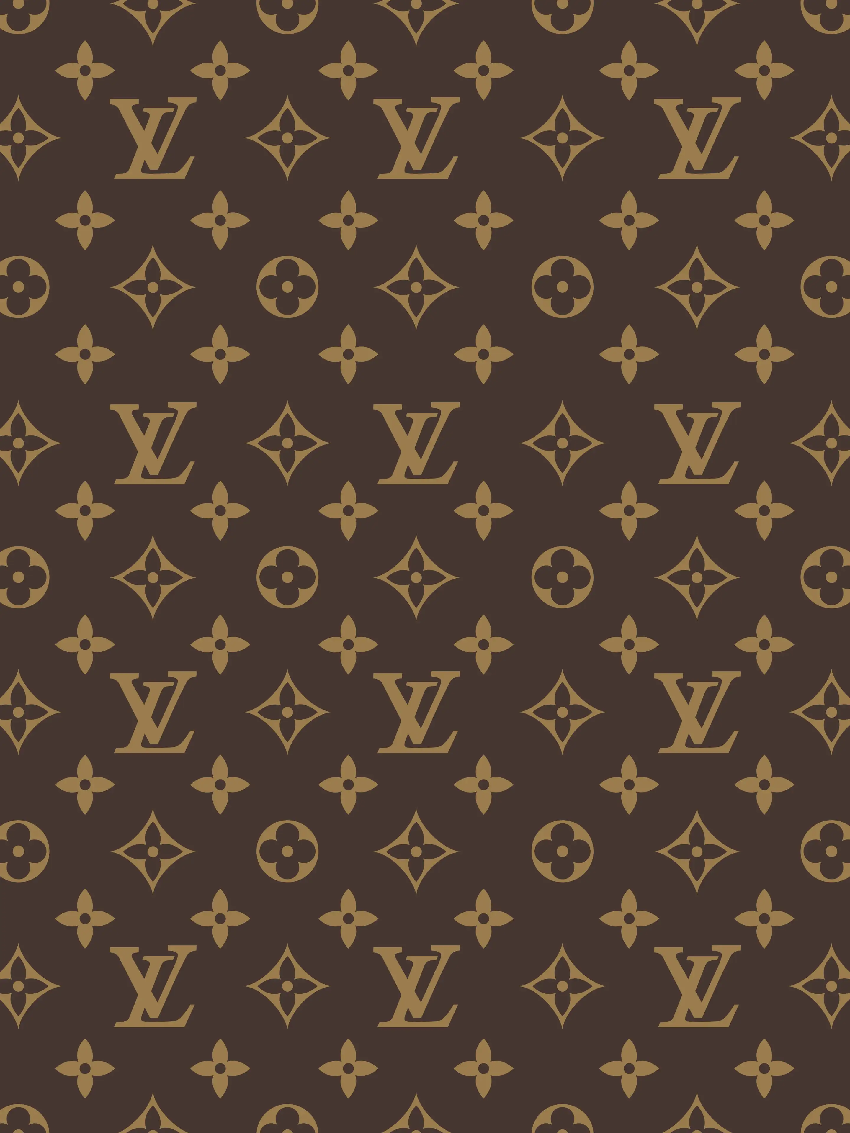 ▷ Louis Vuitton brown pattern wallpaper 📱
