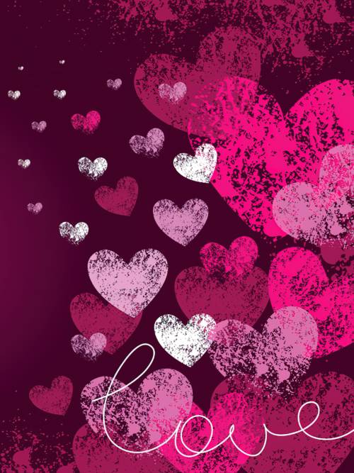 Love hearts wallpaper for mobiles and tablets