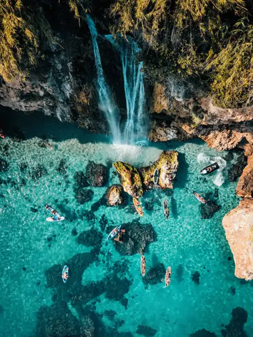 Maro waterfall in Nerja wallpaper