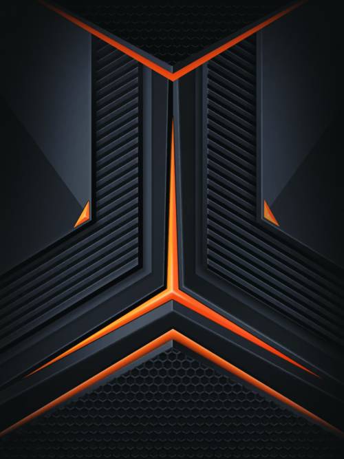 Orange edge wallpaper for mobiles and tablets