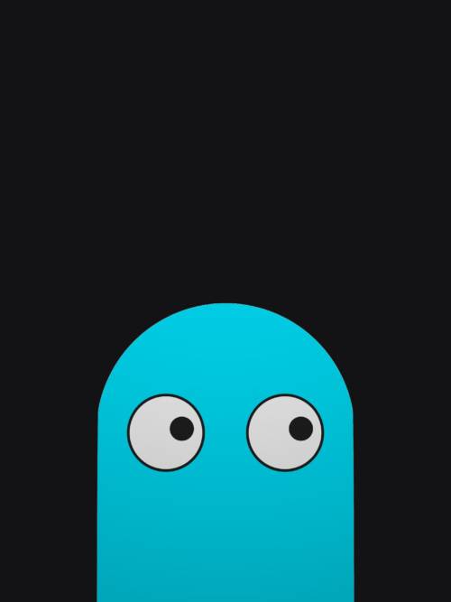Pacman ghost wallpaper for mobiles and tablets