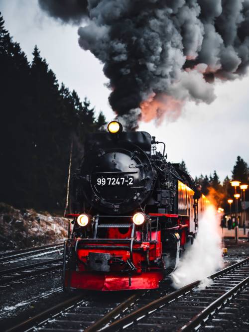 Steam train wallpaper for mobiles and tablets