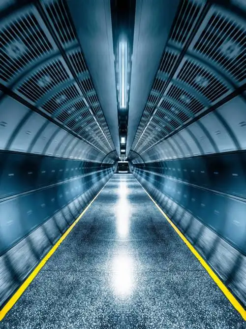 Subway tunnel wallpaper