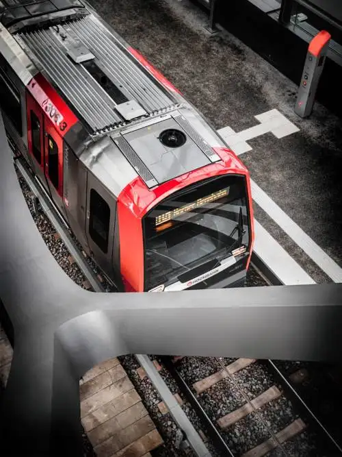 Train in Hamburg wallpaper