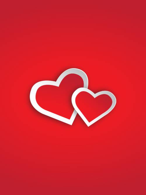Valentine hearts wallpaper for mobiles and tablets