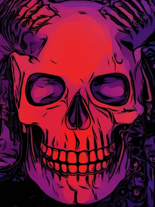 Vector skull wallpaper