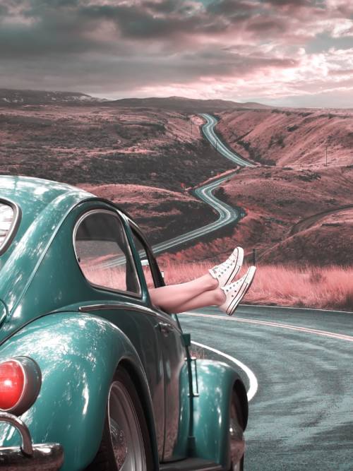 Volkswagen Beetle classic wallpaper for mobiles and tablets