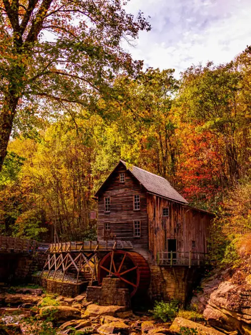 Water mill wallpaper