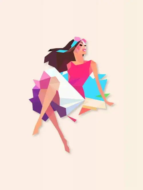 Woman vector wallpaper