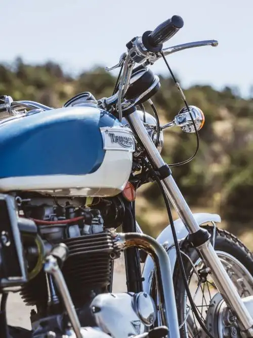 Vintage Triumph motorcykel