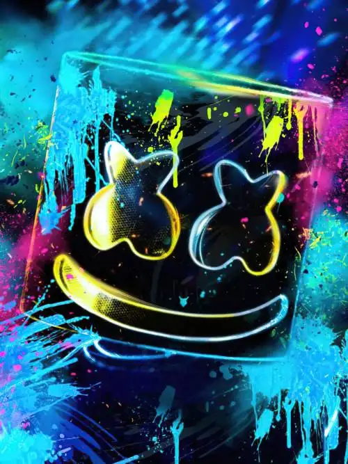 DJ Marshmello hat gemalt