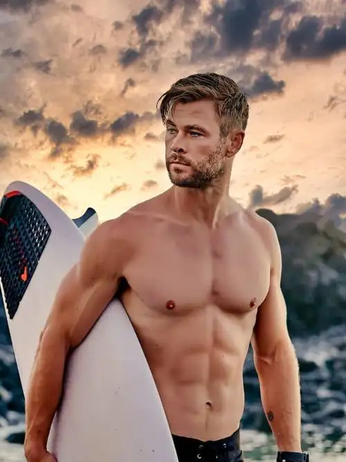 Chris Hemsworth Surf