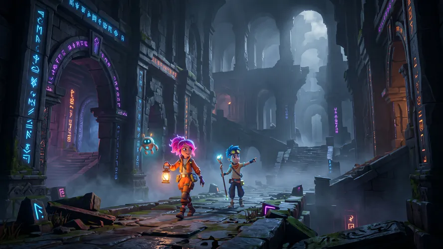 Explorers in Ancient Magical Ruins