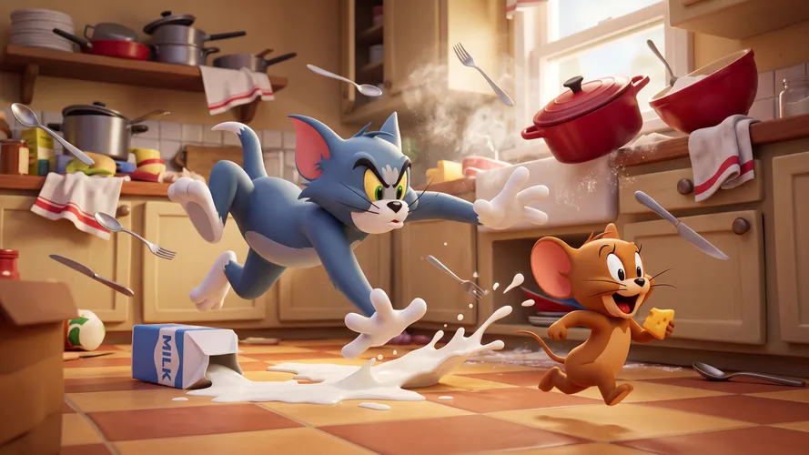 Tom and Jerry Kitchen Chase