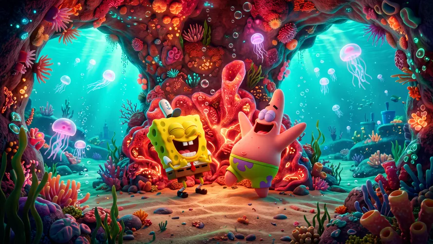 Aventura Subaquática de Bob Esponja e Patrick
