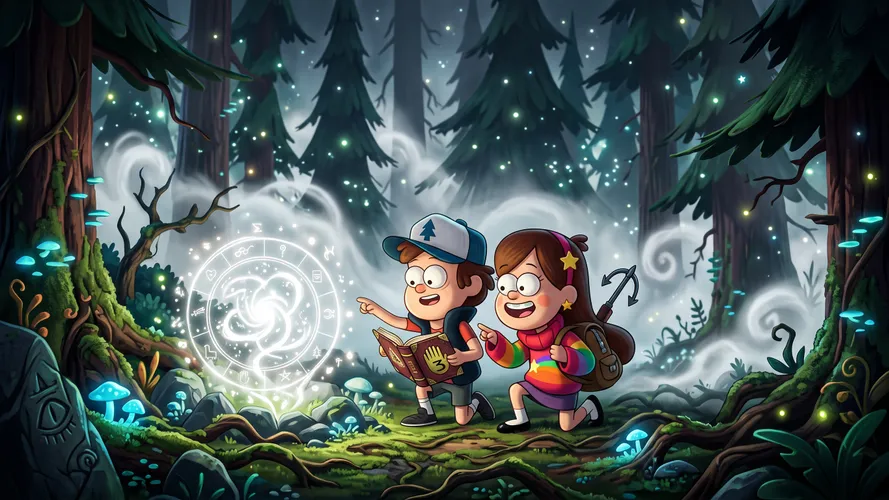 Gravity Falls Magical Forest Adventure