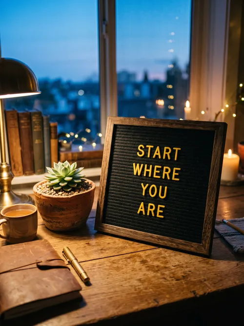 Start Where You Are Motivation