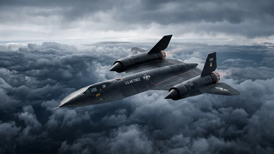 SR-71 Blackbird über den Wolken