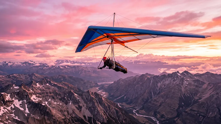 Hanggliding Boven Bergtoppen