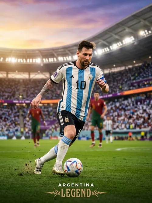 Lionel Messi argentinische Fussball-Legende