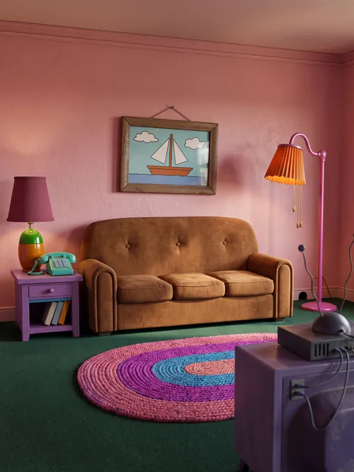 The Simpsons Living Room in 3D