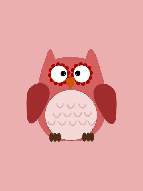 Owl flat vector