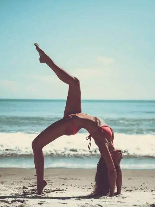 Yoga on the beach